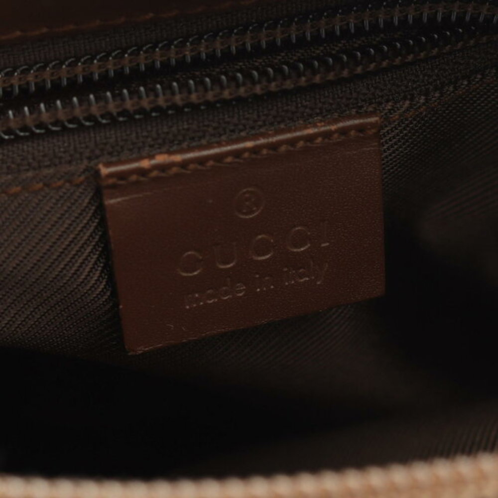 Gucci Brown Bag Shoulder Leather GG Canvas Beige - Picture 4 of 7